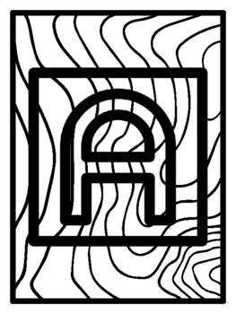 52 Alphabet Letters Early Finisher Activities, Pop Art Coloring Pages