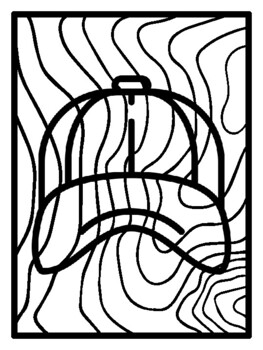 60 Hats Early Finisher Activities, Pop Art Coloring Pages