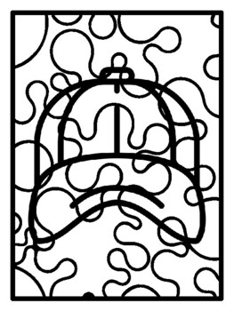 60 Hats End of Year Activities, Pop Art Coloring Pages