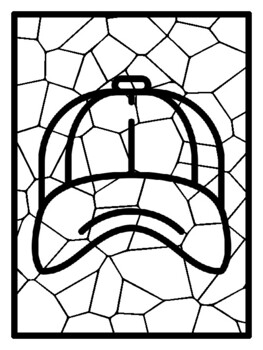 60 Hats Mosaic Coloring Pages