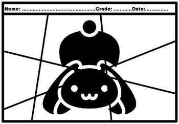 80, Easter Bunnies Silhouette Pop Coloring Pages