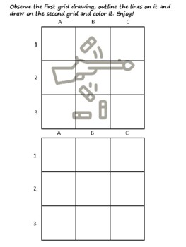 93 Adventure Sports Easy Grid Drawing Activities, Adventure Sports Art