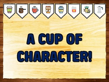 A CUP OF CHARACTER! Coffee Bulletin Board Kit & Door Décor