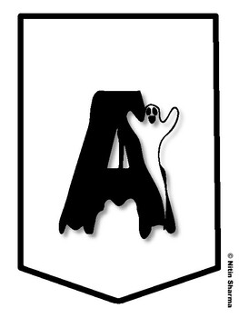 A HARVEST OF GOOD READING! Halloween Bulletin Board Letters, Halloween Banner
