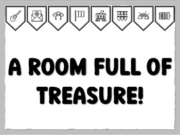 A ROOM FULL OF TREASURE! St. Patrick's Day Bulletin Board Kit, Ready to print