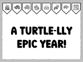 A TURTLE-LLY EPIC YEAR! Turtle Bulletin Board Kit