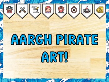 AARGH PIRATE ART! Pirate Bulletin Board Kit & Door Décor
