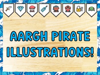 AARGH PIRATE ILLUSTRATIONS! Pirate Bulletin Board Kit & Door Décor