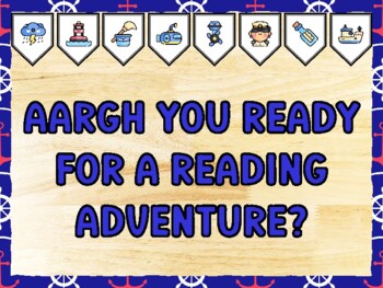 AARGH YOU READY FOR A READING ADVENTURE? Nautical Bulletin Board Kit & Door D