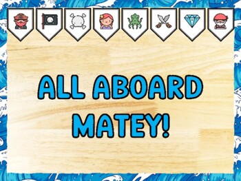 ALL ABOARD MATEY! Pirate Bulletin Board Kit & Door Décor