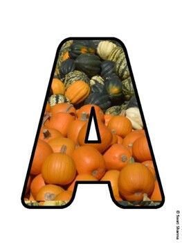 ALL ABOUT FRUITS... Fall, Harvest Bulletin Board Letters