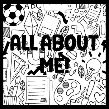 ALL ABOUT ME! 3 by 3 Feet Back To School Bulletin Boards