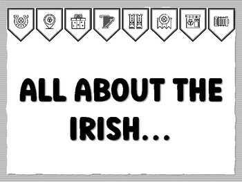 ALL ABOUT THE IRISH… St. Patrick's Day Bulletin Board Kit, Ready to print