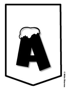 ALL IS BRIGHT! Christmas Bulletin Board Letters, Christmas Banner, Christmas