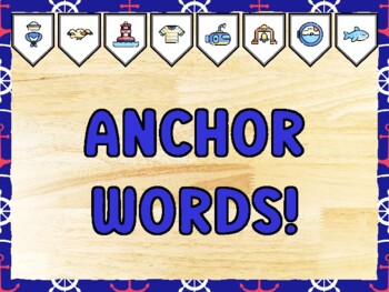 ANCHOR WORDS! Nautical Bulletin Board Kit & Door Décor