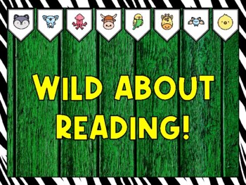 Animals Bulletin Board Kit & Door Décor, WILD ABOUT READING!
