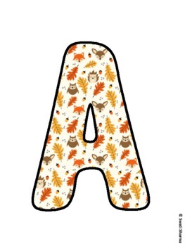 Animals, Hedgehog Fall Bulletin Board Letters, Fall Hallway Display