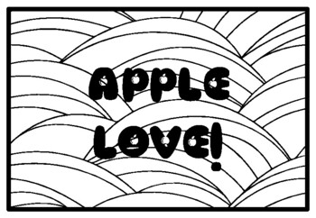 APPLE LOVE! Fall Apple Activity, Apples Coloring Pages, Autumn