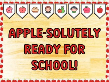 APPLE-SOLUTELY READY FOR SCHOOL! Apple Bulletin Board Kit