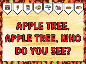 APPLE TREE, APPLE TREE, WHO DO YOU SEE? Fall Bulletin Board Kit & Door Décor