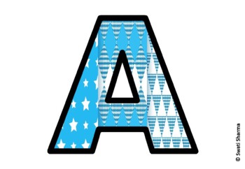 Argyle, Winter Bulletin Board Letters, Alphabet Posters
