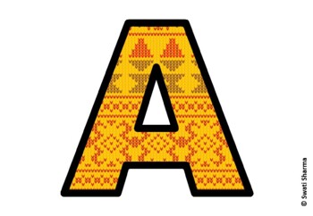 Argyle, Winter Bulletin Board Letters, Alphabet Posters