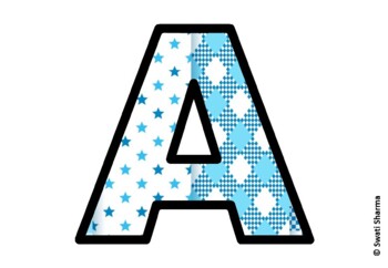 Argyle, Winter Bulletin Board Letters, Alphabet Posters