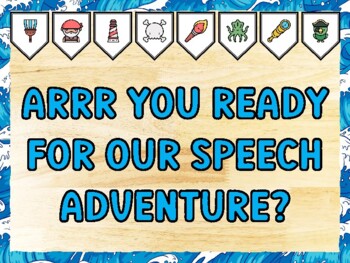 ARRR YOU READY FOR OUR SPEECH ADVENTURE? Pirate Bulletin Board Kit & Door Déc