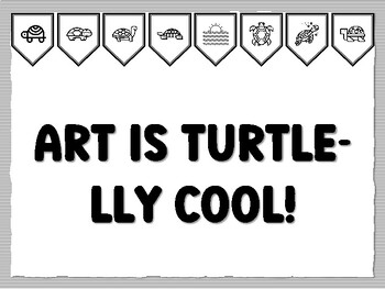 ART IS TURTLE-LLY COOL! Turtle Bulletin Board Kit