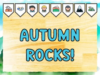AUTUMN ROCKS! Mountain Bulletin Board Kit