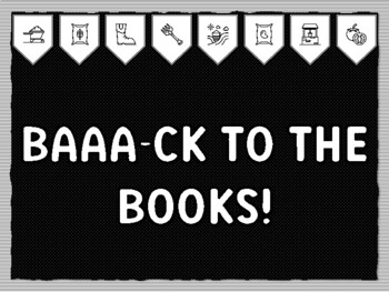 BAAA-CK TO THE BOOKS! Ready to print Farm Bulletin Board Kit, Farm Classroom