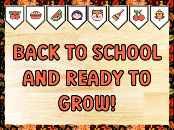 BACK TO SCHOOL AND READY TO GROW! Fall Bulletin Board Kit & Door Décor