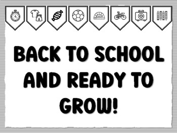 BACK TO SCHOOL AND READY TO GROW! Instant Bulletin Board Kit