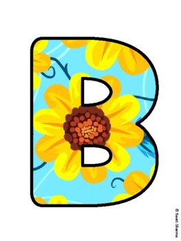 BACK TO SCHOOL AND READY TO GROW! Sunflower Bulletin Board Letters