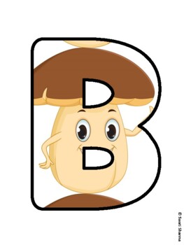 BACK TO SCHOOL AND READY TO PAINT! Mushroom Bulletin Board Letters