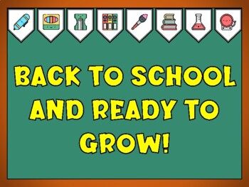Back To School Bulletin Board Kit & Door Décor, BACK TO SCHOOL AND READY TO GROW