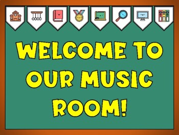 Back To School Bulletin Board Kit & Door Décor, WELCOME TO OUR MUSIC ROOM!