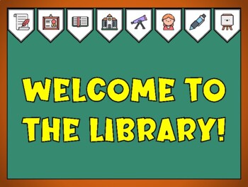 Back To School Bulletin Board Kit & Door Décor, WELCOME TO THE LIBRARY!