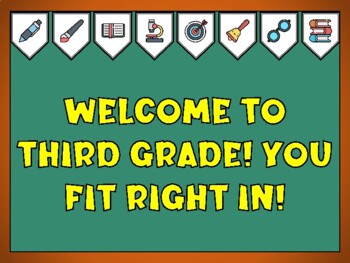 Back To School Bulletin Board Kit & Door Décor, WELCOME TO THIRD GRADE!