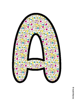 Back To School Bulletin Board Letters, Back To School Hallway Display