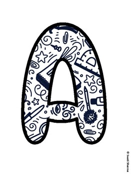 Back To School Bulletin Board Letters, Back To School Hallway Display