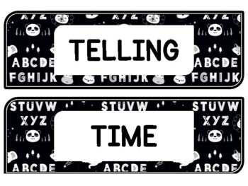 Back To School Clock Labels for Telling Time #30Sheet Size: 8.5 by 11 inch