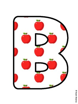 BACK TO SCHOOL! Fall, Apple Bulletin Board Letters