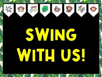 Banana Bulletin Board Kit & Door Décor, SWING WITH US!