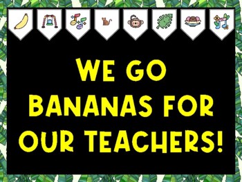 Banana Bulletin Board Kit & Door Décor, WE GO BANANAS FOR OUR TEACHERS!