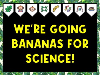 Banana Bulletin Board Kit & Door Décor, WE'RE GOING BANANAS FOR SCIENCE!