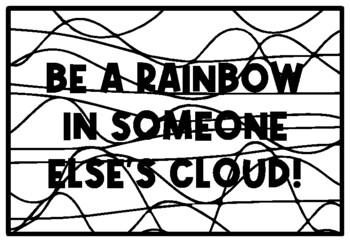 BE A RAINBOW IN SOMEONE ELSE'S CLOUD! St. Patrick’s Day Activity