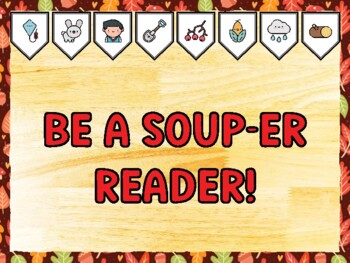 BE A SOUP-ER READER! Fall Bulletin Board Kit & Door Décor