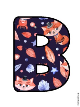 BE BRAVE LITTLE FOX! Fox Bulletin Board Letters