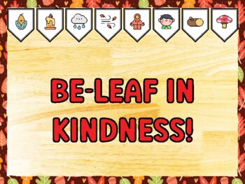 BE-LEAF IN KINDNESS! Fall Bulletin Board Kit & Door Décor
